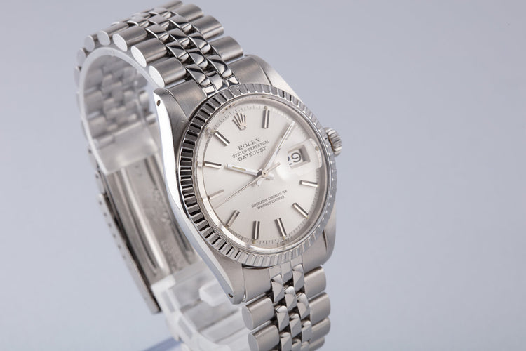 1977 Vintage Rolex DateJust 1603 Silver Dial