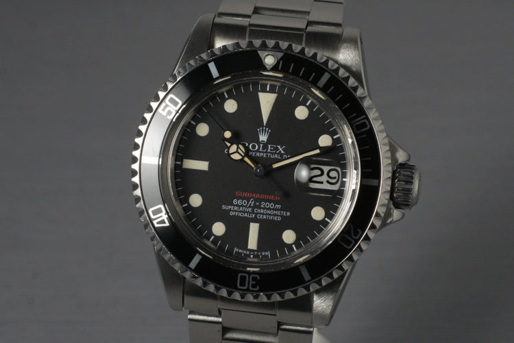 1972 Rolex Red Submariner 1680 with Mark V Dial