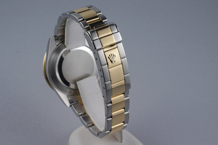 2002 Rolex Two Tone Submariner 16613 Serti Dial with Box and Papers