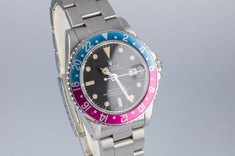 1979 Rolex GMT-Master 1675 with Fuchsia Bezel