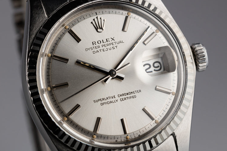 1973 Rolex DateJust 1601 Silver Sigma Dial