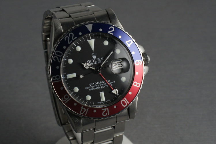 Rolex GMT 1675 PCG with Luminova Service Dial