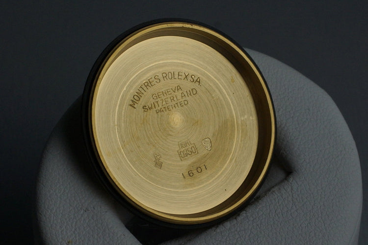 1972 Rolex YG DateJust 1600 Blue ‘Wide Boy’ Sigma Dial