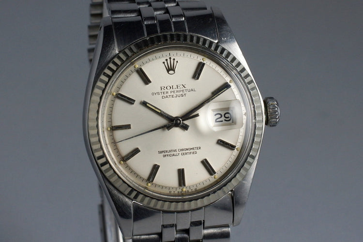 1972 Rolex DateJust 1601 Silver Cream Sigma Dial