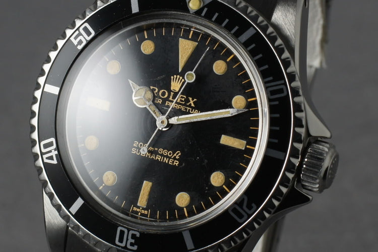 1963 Rolex Submariner 5513 Early PCG SWISS Underline Dial
