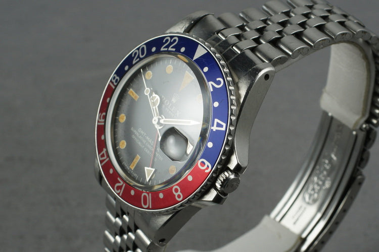 1970 Rolex GMT 1675 with Mark 1 dial with thick case