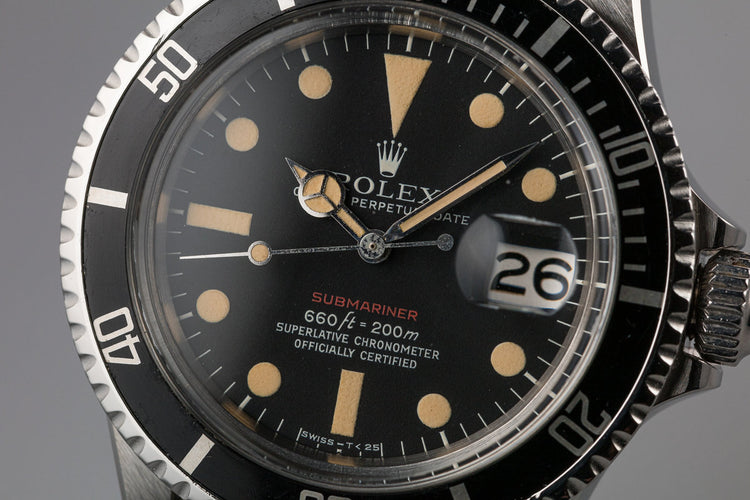 1971 Rolex Red Submariner 1680 with MK V Dial
