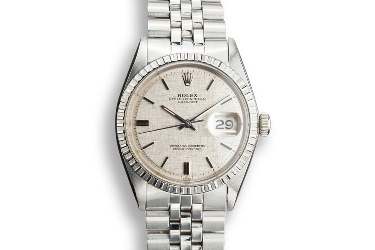 1971 Rolex DateJust 1603 with Silver Linen Dial