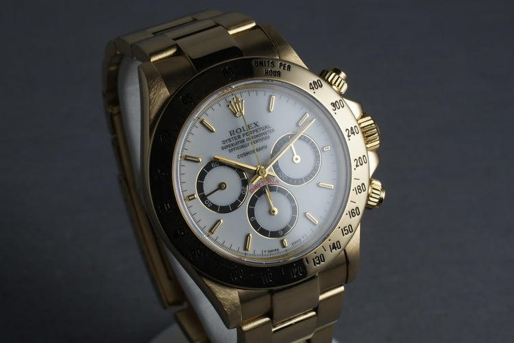Rolex 18K Zenith Daytona 16528 with Porcelain Dial
