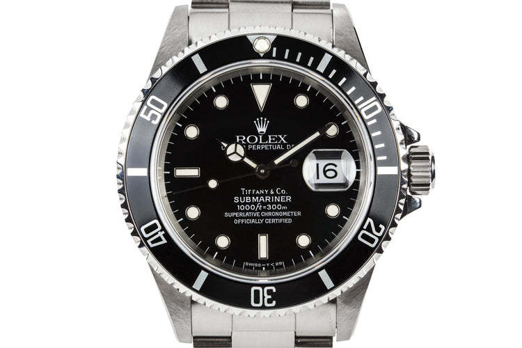 1995 Rolex Submariner 16610 "Tiffany & Co." Dial