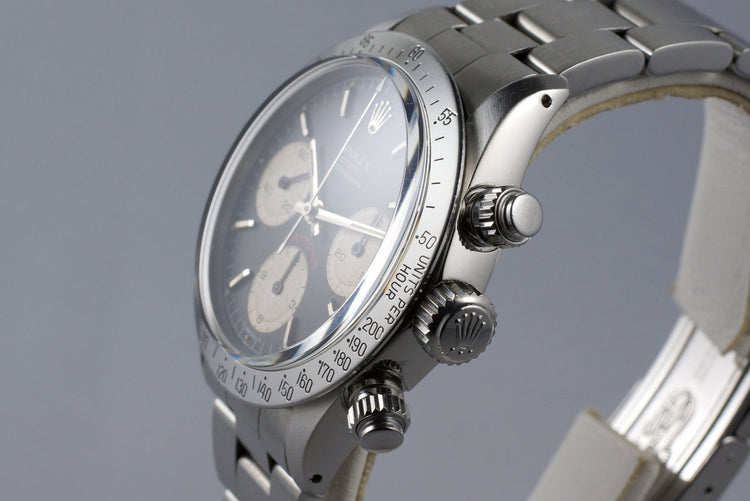 1987 Rolex Daytona 6265 Black Big Red Daytona Dial