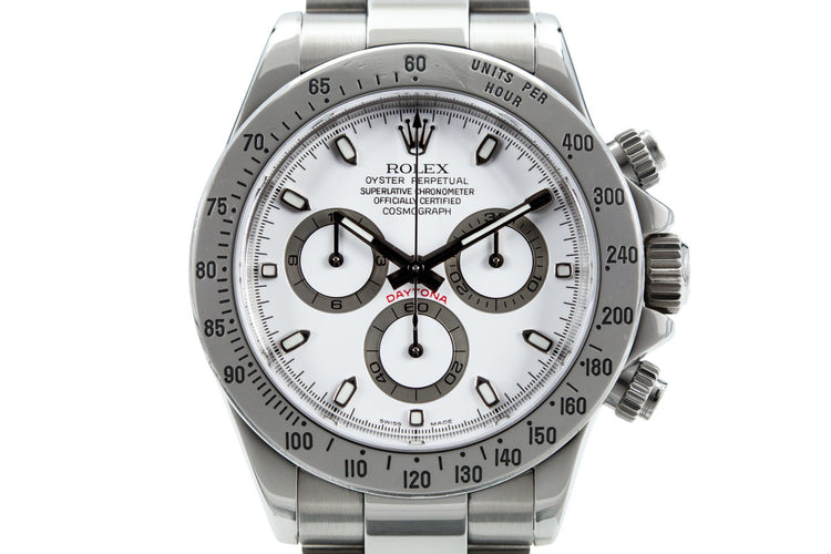 2005 Rolex Daytona 116520 White Dial with Box and Papers