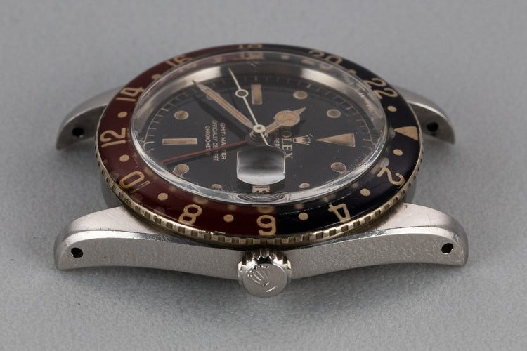 1958 Rolex GMT-Master 6542 Spidered Gilt Chapter Ring Dial with Bakelite Bezel Insert