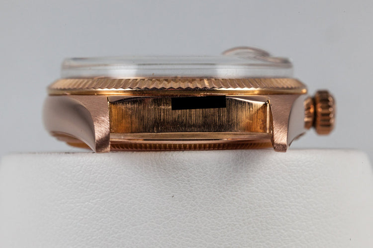 1960 Rolex 18K Rose Gold Day-Date 1803 with Spanish Day Wheel and Oyster Bracelet