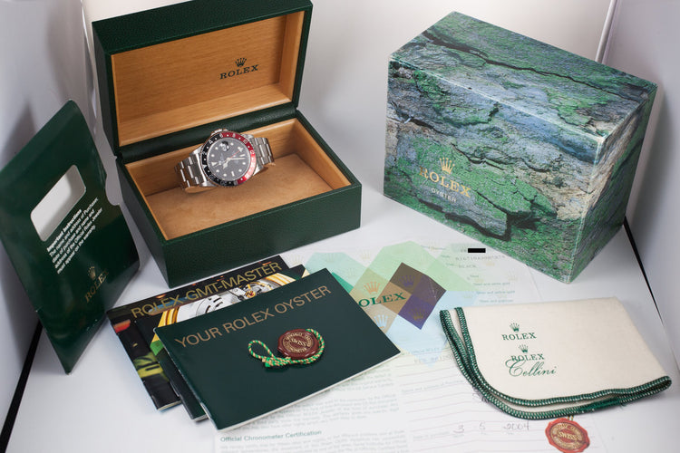 2002 Rolex GMT-Master II 16710 with "Coke" Insert and Box and Papers