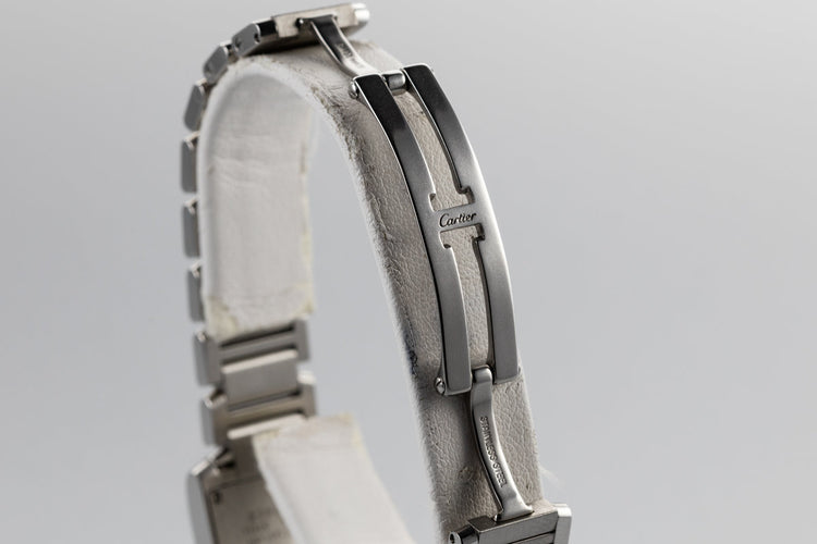 2003 Cartier Ladys Quartz Tank W51008Q3 with Papers