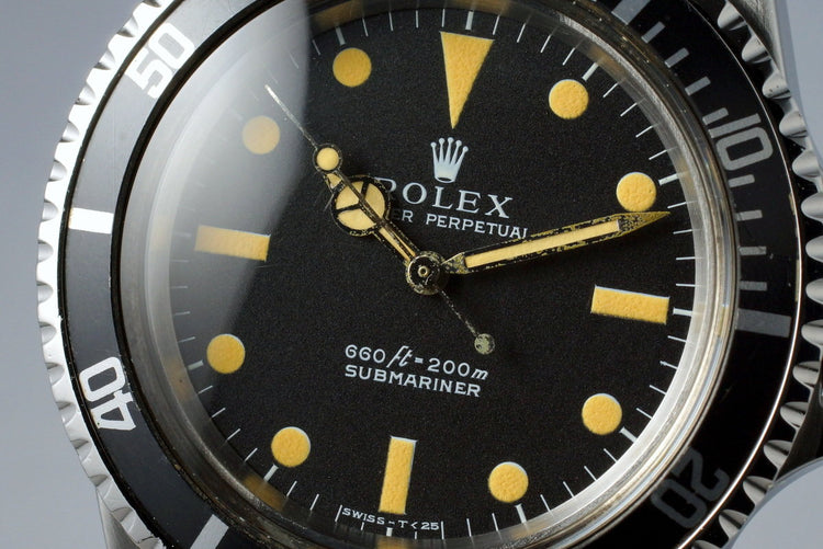 1970 Rolex Submariner 5513 Serif Dial