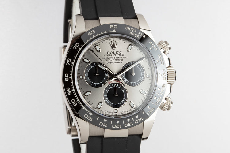 2017 Rolex 18K WG Daytona 116519 LN Silver Dial with Box and Papers