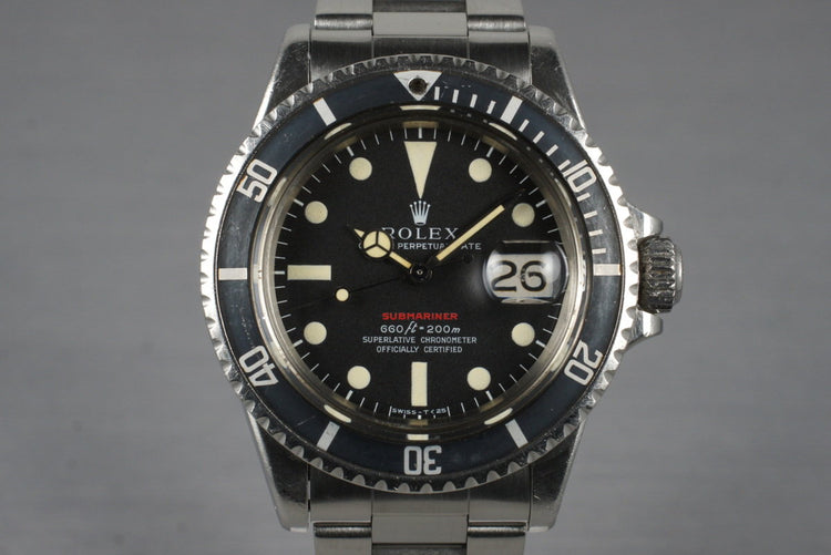 1970 Rolex Red Submariner 1680 Mark IV