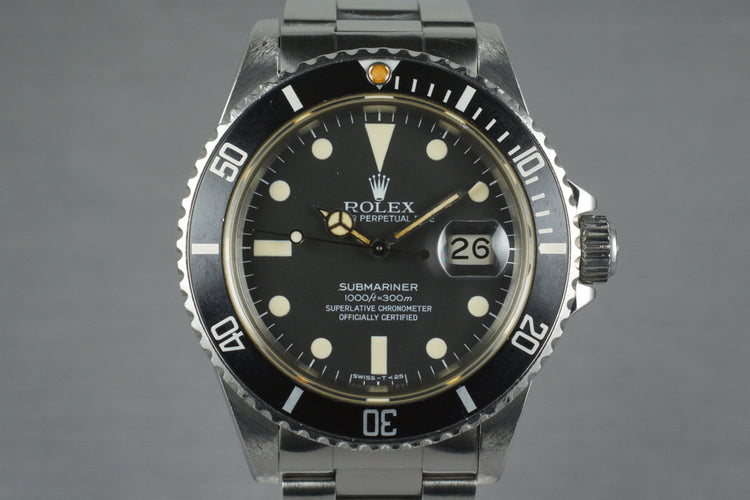 1981 Rolex Submariner 16800