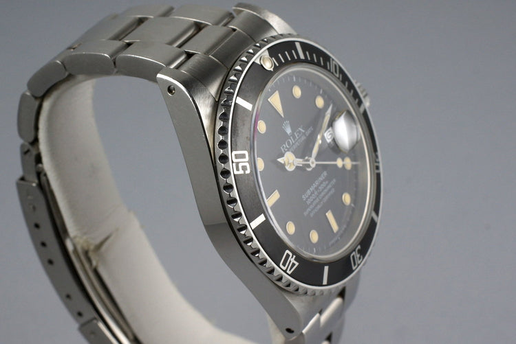 1986 Rolex Submariner 16800 with Box and Papers