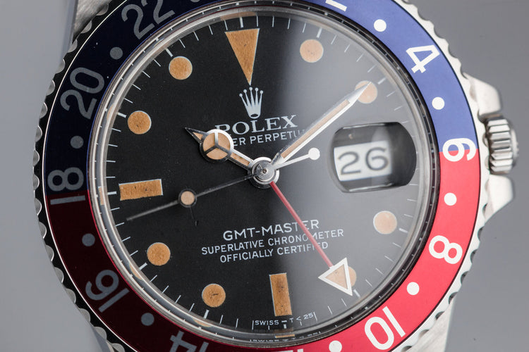 1983 Rolex GMT-Master 16750 with "Pepsi" Bezel Insert