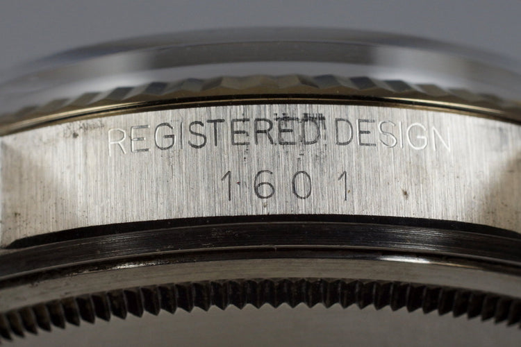 1972 Rolex Datejust 1601 Silver Sigma Dial
