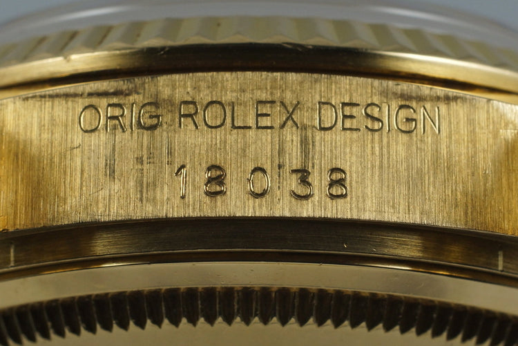 1987 YG Day-Date 18038 with Box and Papers