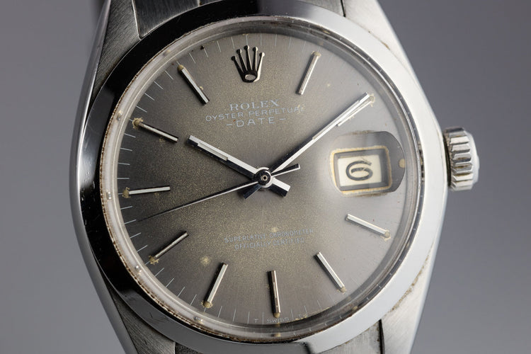 1969 Rolex Date 1500 Grey Dial
