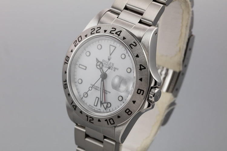 1991 Rolex Explorer II 16570 White Dial