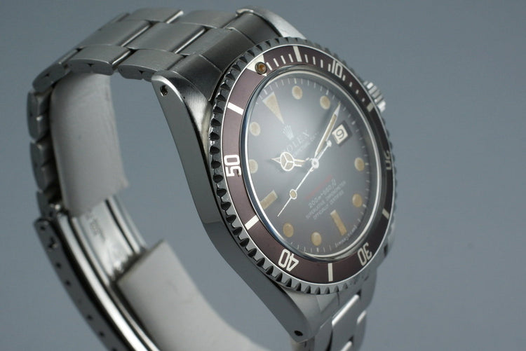 1969 Rolex Red Submariner 1680 Meters First Mark II BROWN dial with RSC Papers