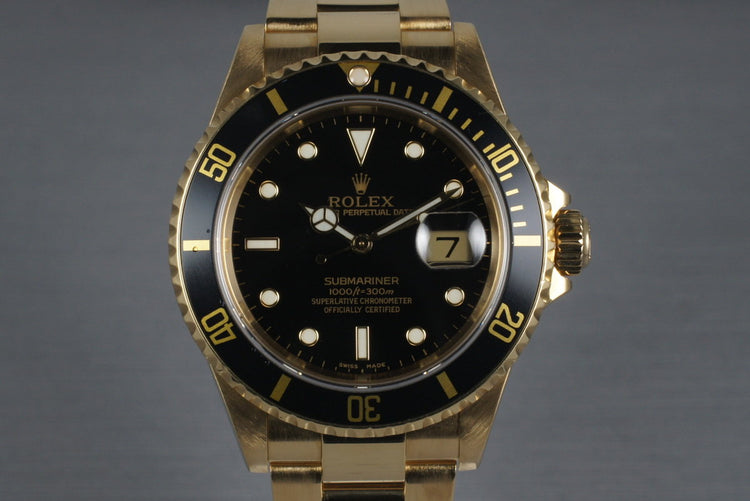 2003 Rolex Submariner 16618 with Black Dial