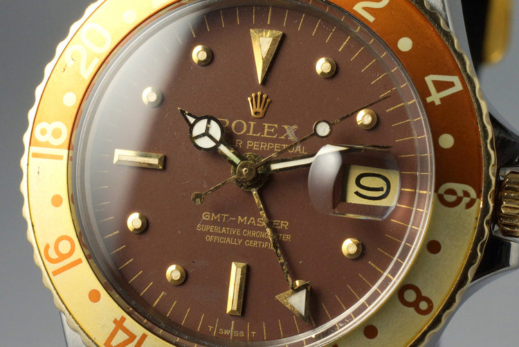 1970 Rolex Two Tone GMT 1675 Root Beer Dial