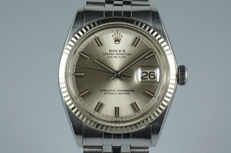1968 Rolex DateJust 1601 Silver ‘Wide Boy’ Dial