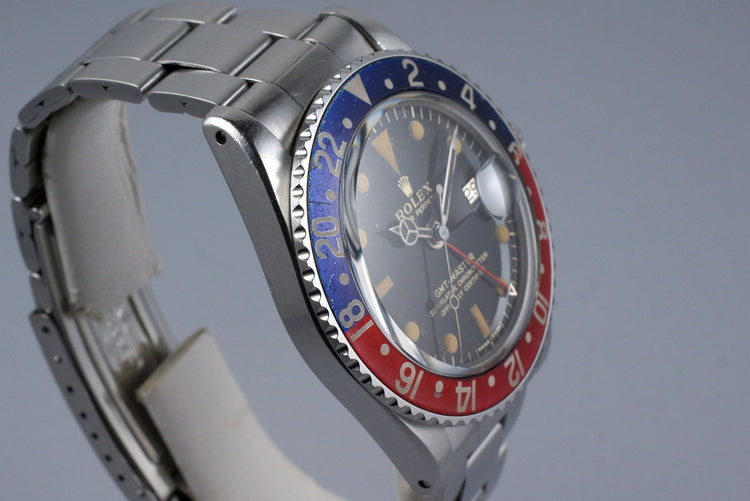1966 Rolex GMT 1675 Glossy Gilt Dial