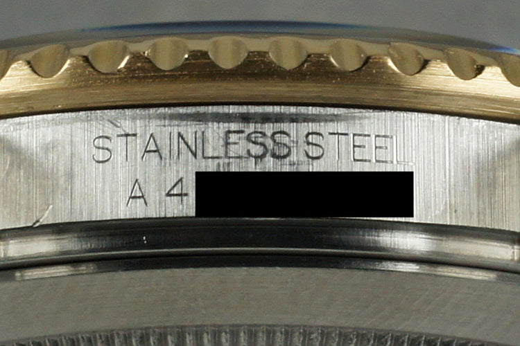 1999 Rolex 18K/SS Submariner 16613 Serti Dial