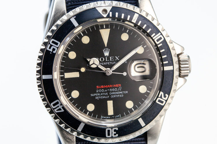 1969 Rolex Red Submariner Mark II Meters First Dial