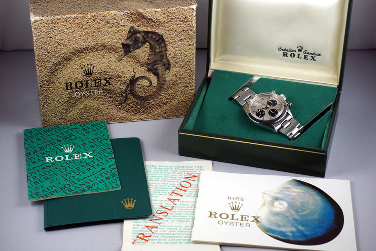1975 Rolex Daytona 6265 Big Red Silver Dial with Box