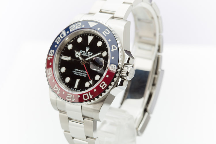 2021 Rolex GMT-Master II 126710BLRO "Pepsi" Oyster Bracelet with Box & Card