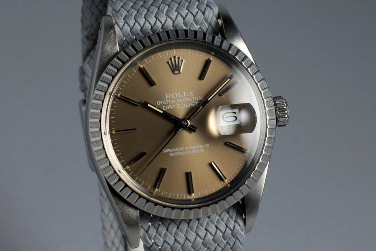 1986 Rolex DateJust 16030 Brown Dial