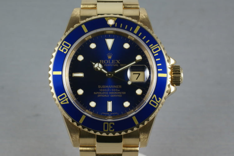 Rolex Submariner Ref: 16618 with Service Paper
