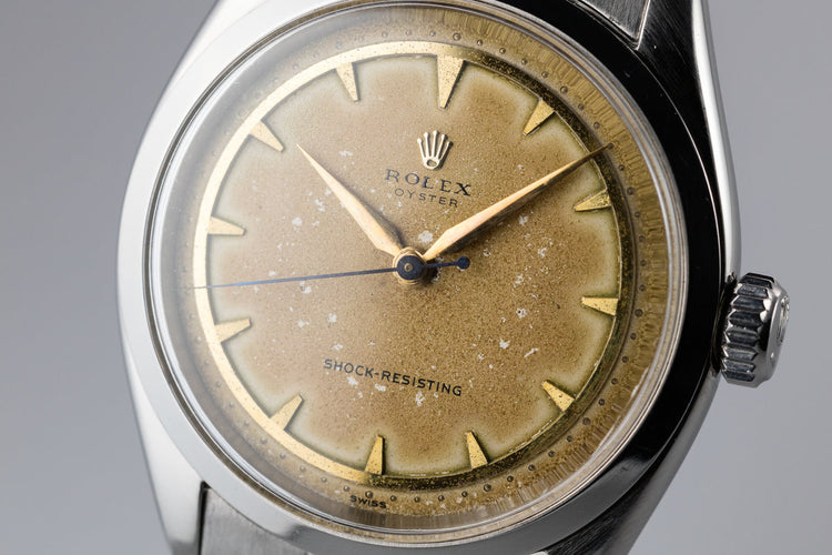 1955 Rolex Oyster 6480 with No Lume "Banana" Dial