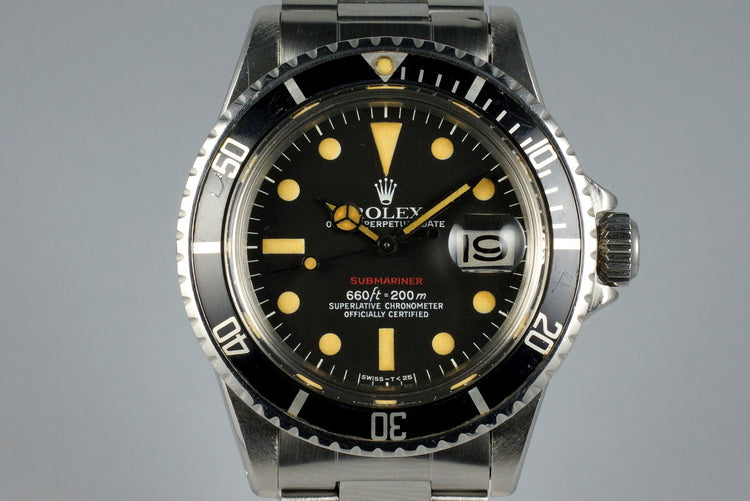 1972 Rolex Red Submariner 1680 Mark VI
