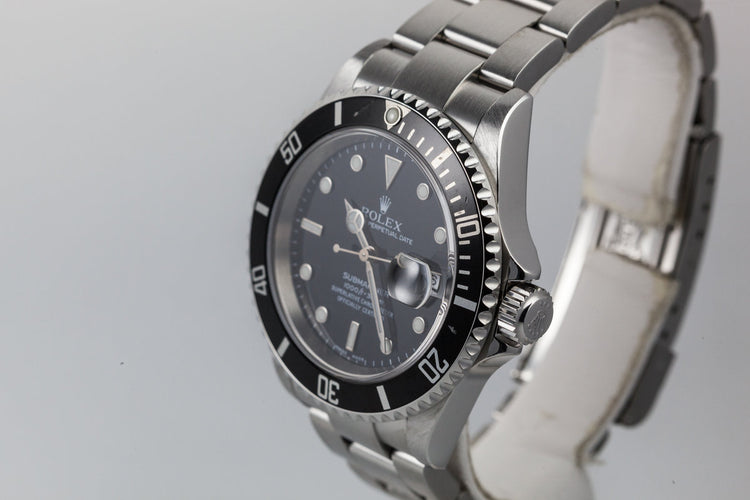 2003 Rolex Submariner 16610 with Box and Papers