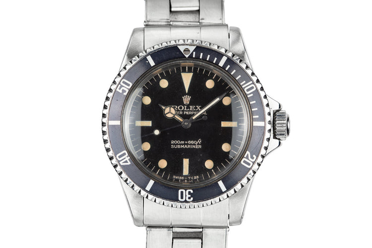 1966 Rolex Submariner 5513 with "Bart Simpson" Gilt Dial