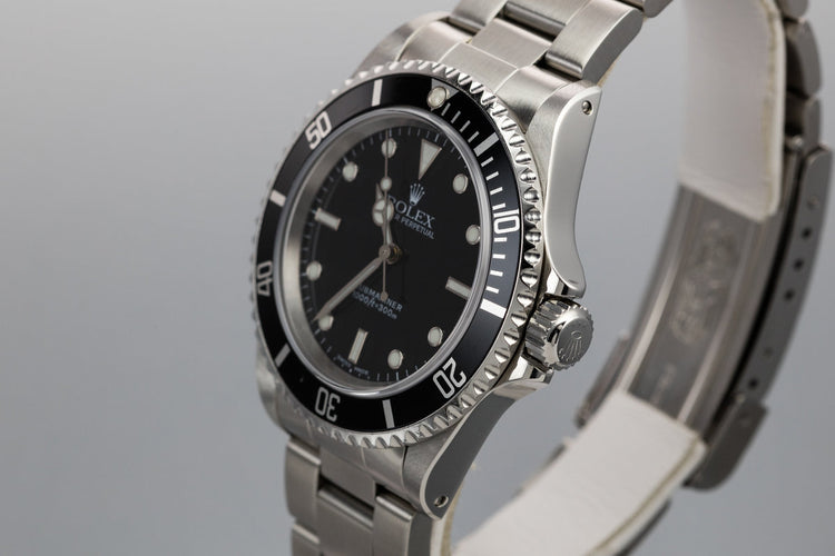 2001 Rolex Submariner 14060M with Box and Papers