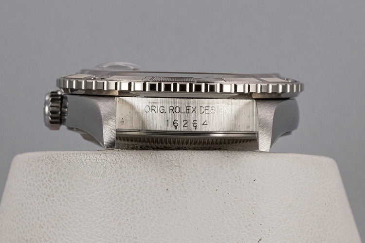 1997 Rolex DateJust "Thunderbird" 16264 Blue No Lume Roman Numeral Dial with Box