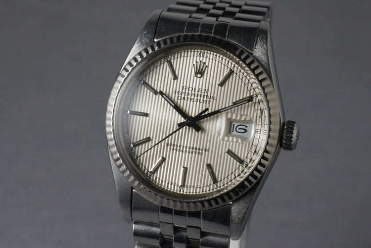1984 Rolex DateJust 16014 with Silver Tapestry Dial