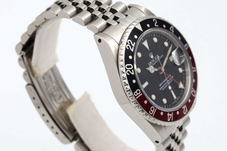 1985 Rolex Fat Lady GMT II 16760 Black Service Dial with Box and Papers