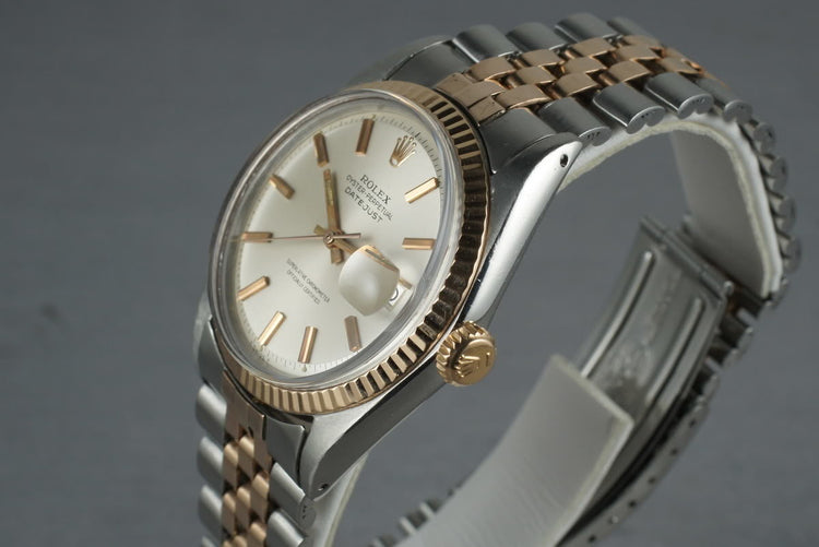 1967 Rolex Datejust Rose Gold and Stainless Steel 1601